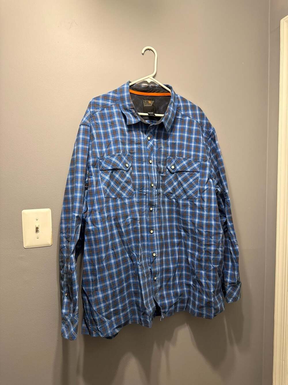 5.11 Tactical Peak Long Sleeve Plaid Shirt Size 2XL